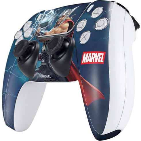 Marvel Thor Thor and Mjolnir PS5 Controller Skin
