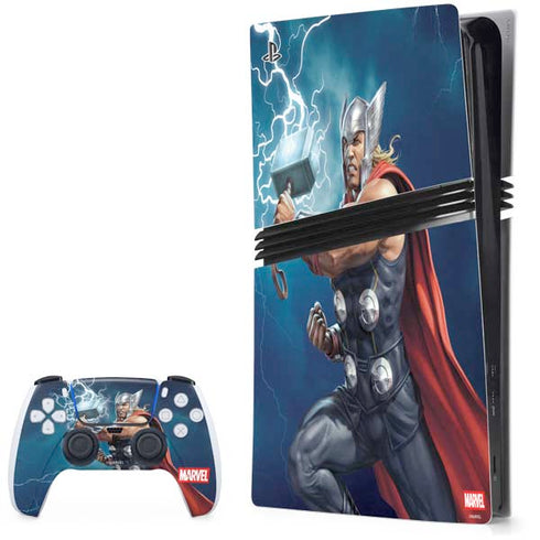 Marvel Thor Thor and Mjolnir PlayStation PS5 Skins
