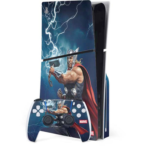 Marvel Thor Thor and Mjolnir PlayStation PS5 Skins