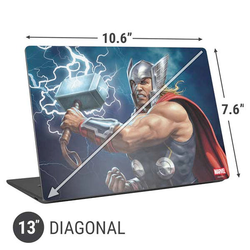 Marvel Thor Thor and Mjolnir Universal Laptop 13in (10.6 x 7.6in) Skin