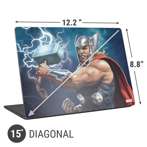 Marvel Thor Thor and Mjolnir Universal Laptop 15in (12.2 x 8.8in) Skin