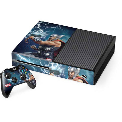 Marvel Thor Thor and Mjolnir Xbox One Console and Controller Bundle Skin