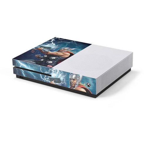 Marvel Thor Thor and Mjolnir Xbox One S Console Skin