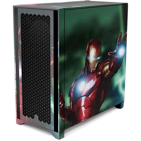 Marvel Tony Stark Iron Man Corsair 4000D Tempered Glass Mid-Tower ATX Case Skin