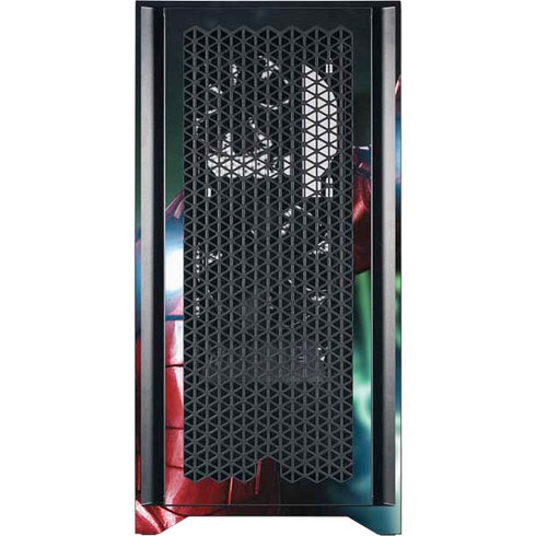 Marvel Tony Stark Iron Man Corsair 4000D Tempered Glass Mid-Tower ATX Case Skin