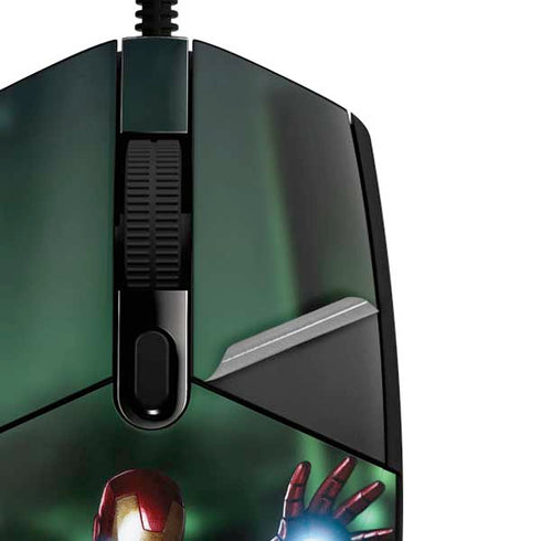 Marvel Tony Stark Iron Man G203 Prodigy RGB Wired Gaming Mouse Skin