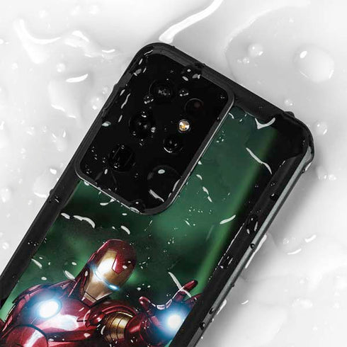 Marvel Tony Stark Iron Man Galaxy S24 Ultra Waterproof Case