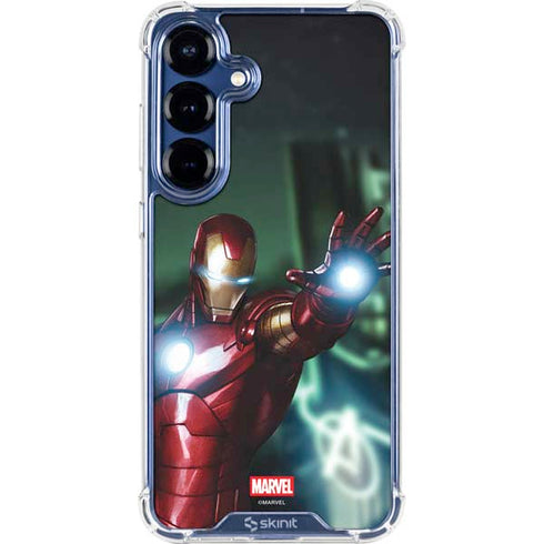 Marvel Tony Stark Iron Man Galaxy S25 Clear Case