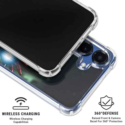 Marvel Tony Stark Iron Man Galaxy S25 Clear Case