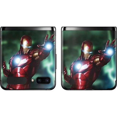 Marvel Tony Stark Iron Man Galaxy Z Flip Skin