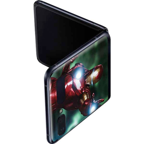 Marvel Tony Stark Iron Man Galaxy Z Flip Skin