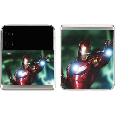 Marvel Tony Stark Iron Man Galaxy Z Flip3 5G Skin