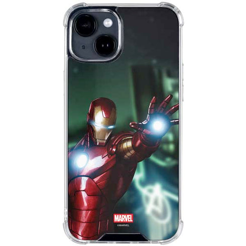 Marvel Tony Stark Iron Man iPhone 14 Plus Clear Case