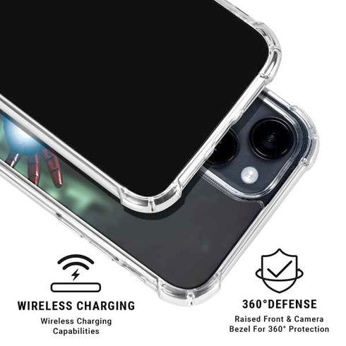 Marvel Tony Stark Iron Man iPhone 14 Plus Clear Case