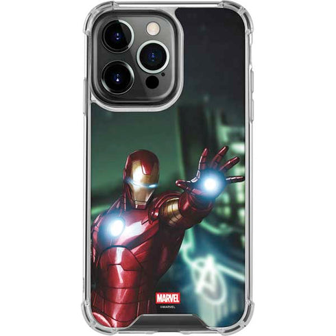 Marvel Tony Stark Iron Man iPhone 15 Pro Clear Case