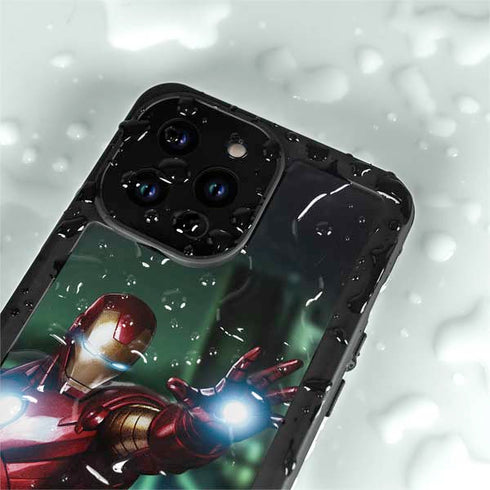 Marvel Tony Stark Iron Man iPhone 15 Pro Waterproof Case