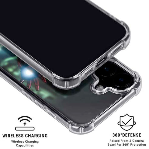 Marvel Tony Stark Iron Man iPhone 16 Clear Case