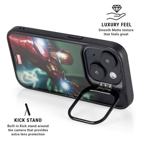 Marvel Tony Stark Iron Man iPhone 16 Kickstand Case