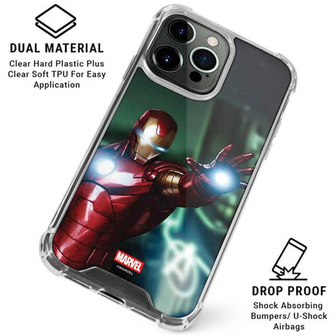 Marvel Tony Stark Iron Man iPhone 16 Pro Clear Case