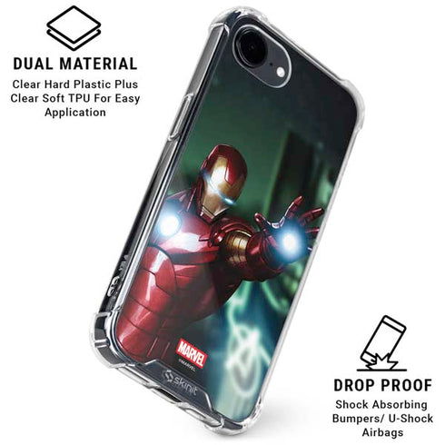 Marvel Tony Stark Iron Man iPhone 16e Clear Case