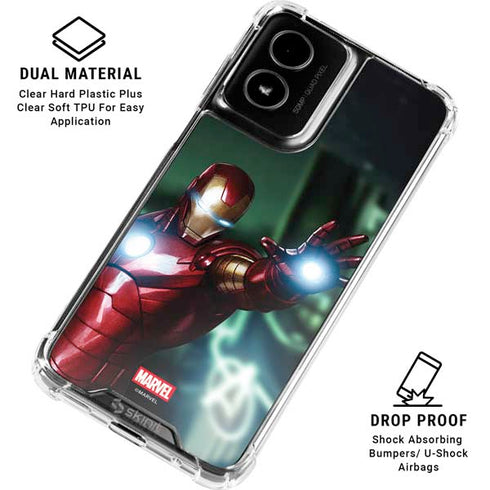 Marvel Tony Stark Iron Man Moto G Power 5G (2024) Clear Case