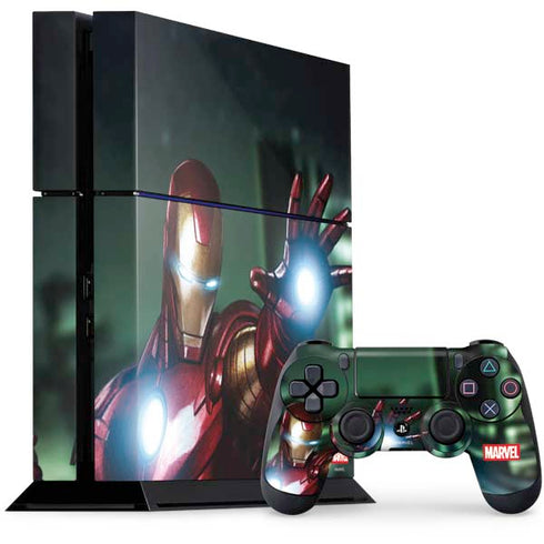 Marvel Tony Stark Iron Man PS4 Console and Controller Bundle Skin