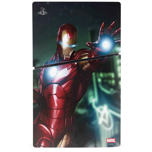 Marvel Tony Stark Iron Man PS5 Slim Disk Bundle Skin