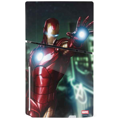 Marvel Tony Stark Iron Man PS5 Slim Disk Bundle Skin