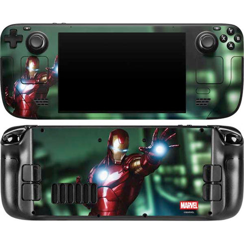 Marvel Tony Stark Iron Man Steam Deck Handheld Gaming Computer OLED Skin