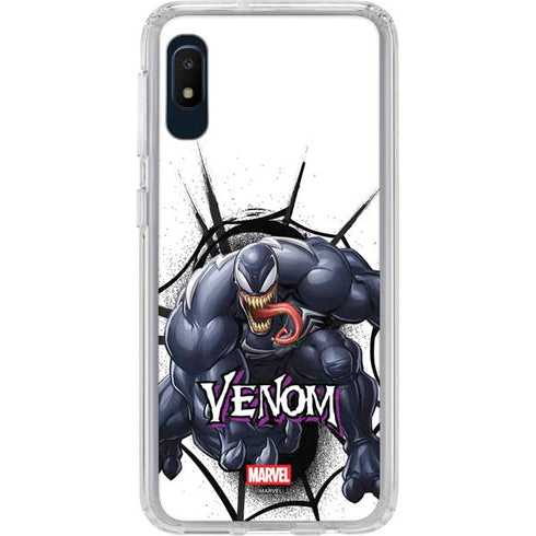 Marvel Venom Reaching Forward Galaxy A10e Clear Case