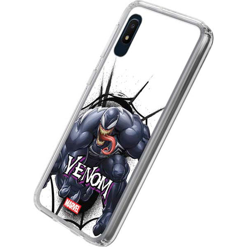 Marvel Venom Reaching Forward Galaxy A10e Clear Case