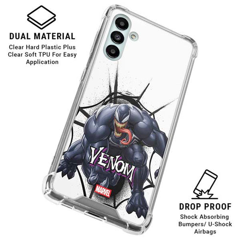 Marvel Venom Reaching Forward Galaxy A13 5G Clear Case