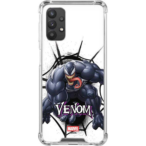 Marvel Venom Reaching Forward Galaxy A32 5G Clear Case