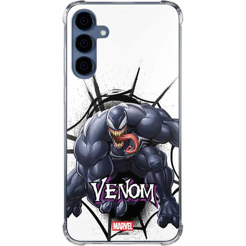 Marvel Venom Reaching Forward Galaxy A35 5G Clear Case