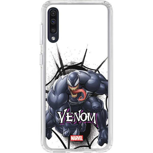 Marvel Venom Reaching Forward Galaxy A50 Clear Case