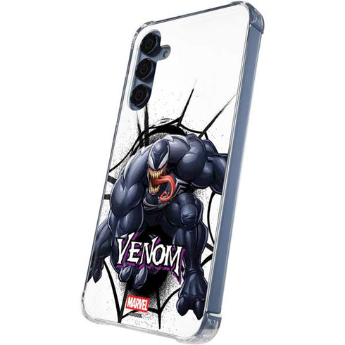 Marvel Venom Reaching Forward Galaxy A55 5G Clear Case