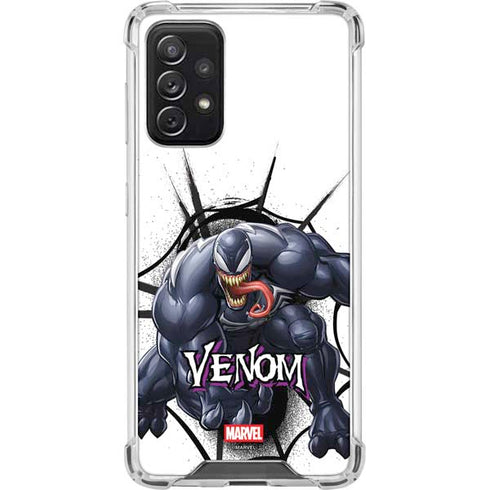 Marvel Venom Reaching Forward Galaxy A72 5G Clear Case