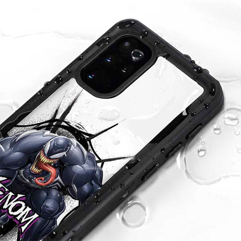Marvel Venom Reaching Forward Galaxy S20 Plus Waterproof Case