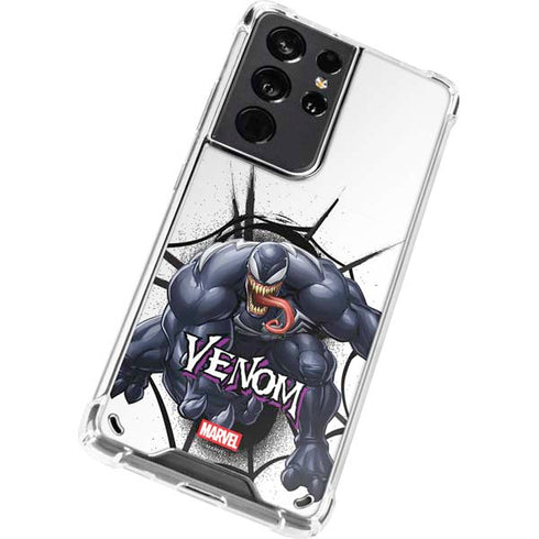 Marvel Venom Reaching Forward Galaxy S21 Ultra 5G Clear Case