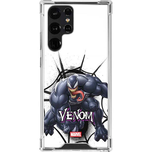 Marvel Venom Reaching Forward Galaxy S22 Ultra Clear Case