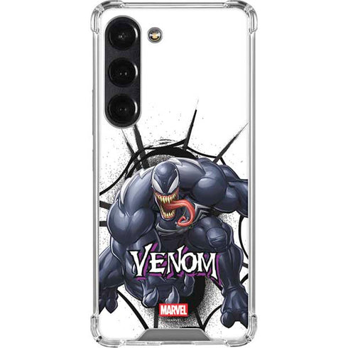 Marvel Venom Reaching Forward Galaxy S23 Clear Case