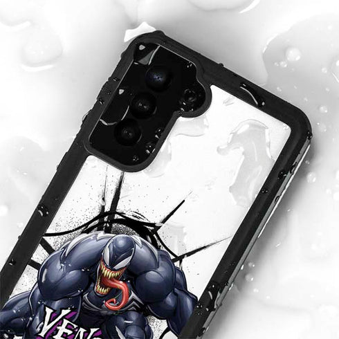 Marvel Venom Reaching Forward Galaxy S23 Plus Waterproof Case