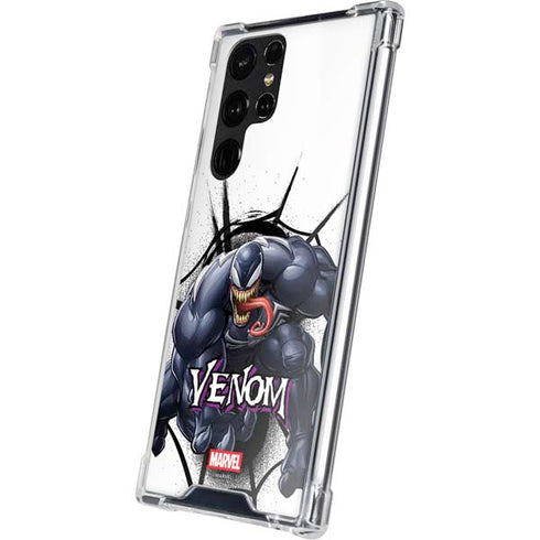 Marvel Venom Reaching Forward Galaxy S23 Ultra Clear Case