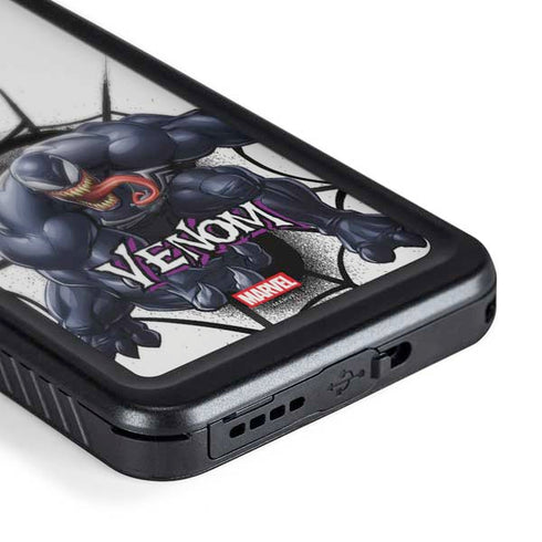 Marvel Venom Reaching Forward Galaxy S23 Waterproof Case