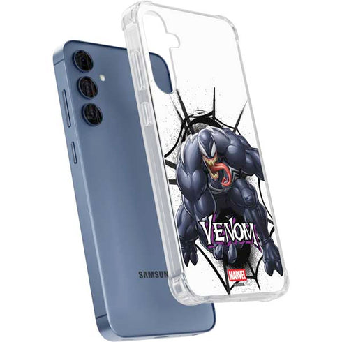 Marvel Venom Reaching Forward Galaxy S24 Clear Case