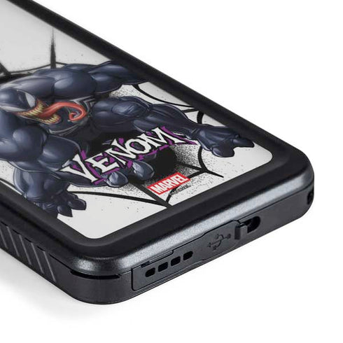 Marvel Venom Reaching Forward Galaxy S24 Plus Waterproof Case