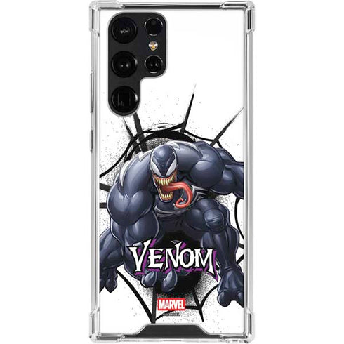 Marvel Venom Reaching Forward Galaxy S24 Ultra Clear Case
