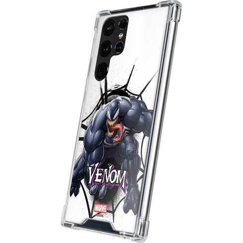 Marvel Venom Reaching Forward Galaxy S24 Ultra Clear Case