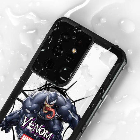 Marvel Venom Reaching Forward Galaxy S24 Ultra Waterproof Case