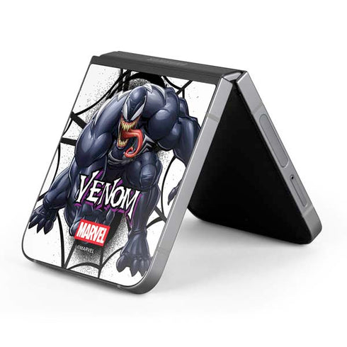 Marvel Venom Reaching Forward Galaxy Z Flip6 Skin
